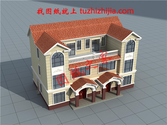 40萬(wàn)左右兄弟雙拼四間三層戶(hù)型圖及全套圖紙，戶(hù)型簡(jiǎn)單合理