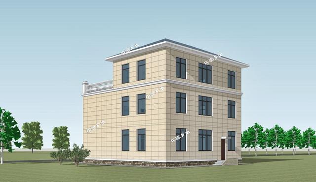 三層簡(jiǎn)歐農(nóng)村自建房，戶(hù)型方正，簡(jiǎn)潔、樸實(shí)，是鄉(xiāng)村自建房不錯(cuò)的選擇。