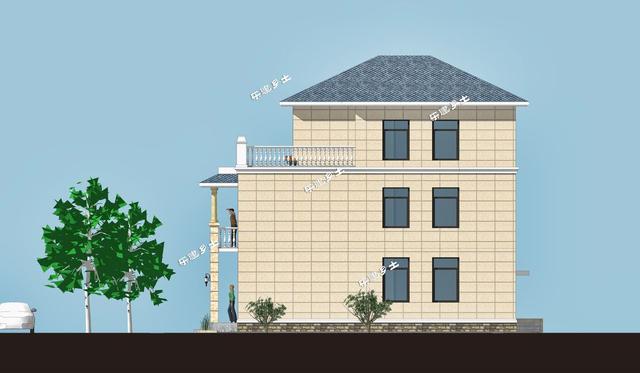 三層簡(jiǎn)歐農(nóng)村自建房，戶(hù)型方正，簡(jiǎn)潔、樸實(shí)，是鄉(xiāng)村自建房不錯(cuò)的選擇。