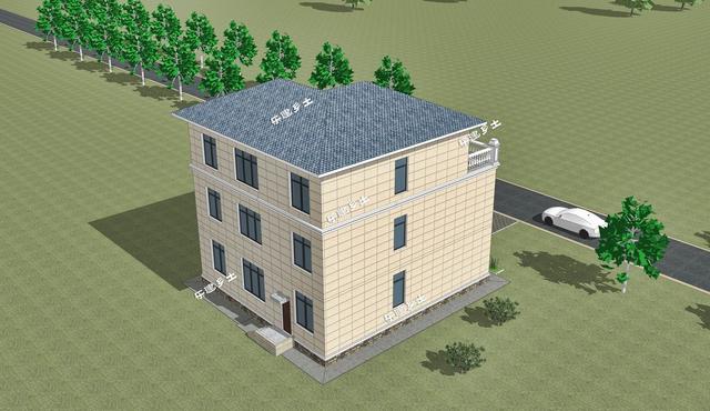 三層簡(jiǎn)歐農(nóng)村自建房，戶(hù)型方正，簡(jiǎn)潔、樸實(shí)，是鄉(xiāng)村自建房不錯(cuò)的選擇。