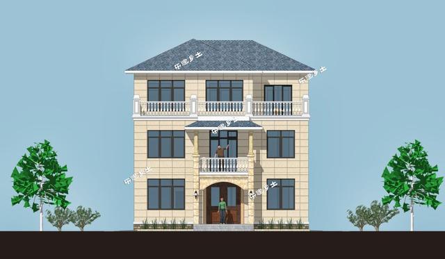 三層簡(jiǎn)歐農(nóng)村自建房，戶(hù)型方正，簡(jiǎn)潔、樸實(shí)，是鄉(xiāng)村自建房不錯(cuò)的選擇。