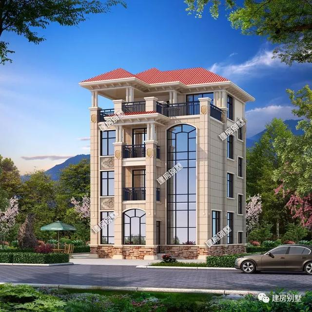 9.6×11.6米四層農(nóng)村自建房，始于顏值忠于實(shí)用，外觀和布局設(shè)計(jì)都是萬(wàn)里挑一