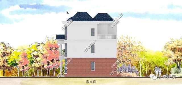 12X11米三層農(nóng)村別墅設(shè)計(jì)圖，大氣時(shí)尚，造價(jià)只要26萬？