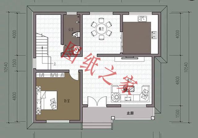 二層簡約新農(nóng)村別墅設(shè)計圖，經(jīng)典又實用，都非常符合農(nóng)村居住的需求。