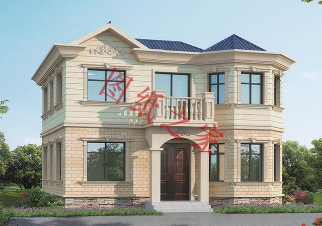 二層簡約新農(nóng)村別墅設(shè)計圖，經(jīng)典又實用，都非常符合農(nóng)村居住的需求。