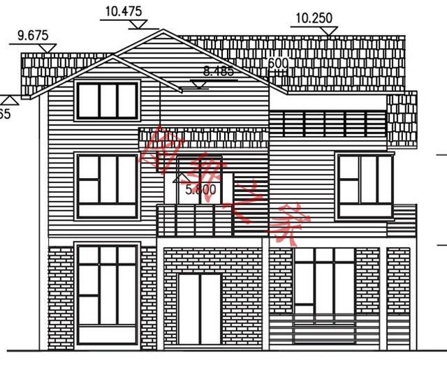 二層簡約新農(nóng)村別墅設(shè)計圖，經(jīng)典又實用，都非常符合農(nóng)村居住的需求。