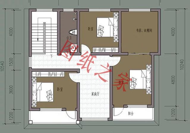 二層簡約新農(nóng)村別墅設(shè)計圖，經(jīng)典又實用，都非常符合農(nóng)村居住的需求。