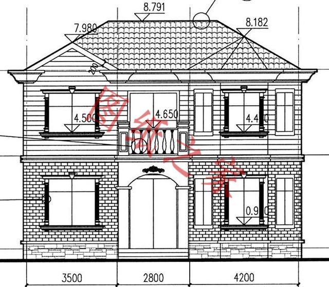 二層簡約新農(nóng)村別墅設(shè)計圖，經(jīng)典又實用，都非常符合農(nóng)村居住的需求。