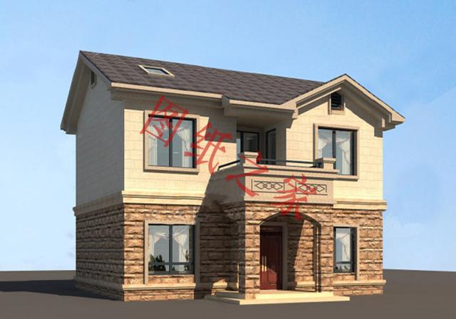 二層簡約新農(nóng)村別墅設(shè)計圖，經(jīng)典又實用，都非常符合農(nóng)村居住的需求。