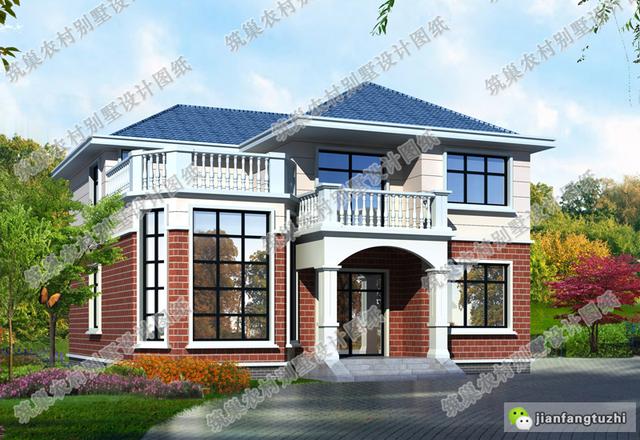 11×12米帶挑空客廳+套房農(nóng)村三層自建房，精簡時尚，簡單實(shí)用，造價20萬