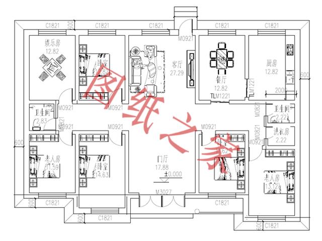5套一層農(nóng)村別墅設(shè)計(jì)圖，不僅外觀精致，造價還經(jīng)濟(jì)實(shí)惠而且住著很舒服。