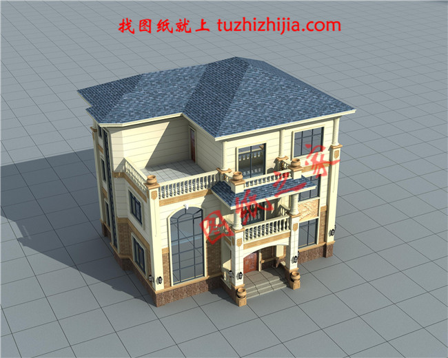 50萬(wàn)左右農(nóng)村三層別墅，歐式的外觀大氣沉穩(wěn)