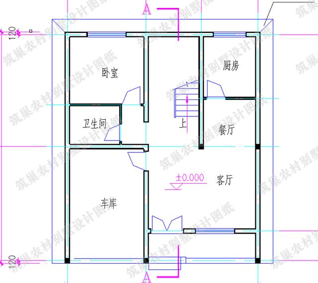 9×11米三層農(nóng)村自建房，帶車庫，簡單大氣，造價25萬，適合農(nóng)村自建