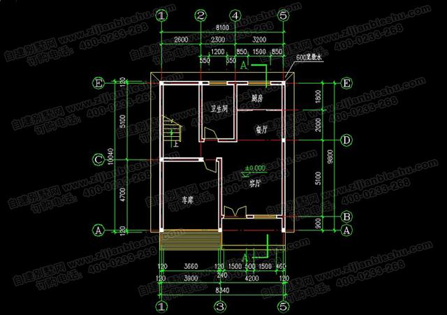 占地80平的三層小戶型別墅設(shè)計(jì)圖，帶車庫+前后帶露臺，功能齊全，造價(jià)20萬