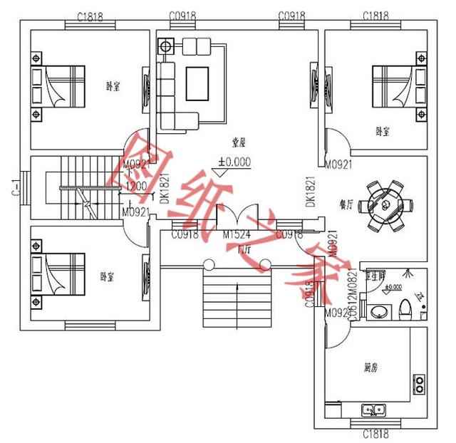 6款二層農村別墅設計圖，外觀明亮、簡單耐看，非常適合農村自建房！