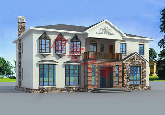 6款二層農村別墅設計圖，外觀明亮、簡單耐看，非常適合農村自建房！