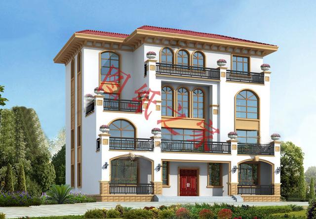 豪華大氣四層農(nóng)村自建房，一點(diǎn)也不必城里別墅差！