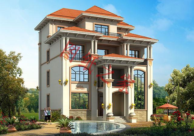 豪華大氣四層農(nóng)村自建房，一點(diǎn)也不必城里別墅差！