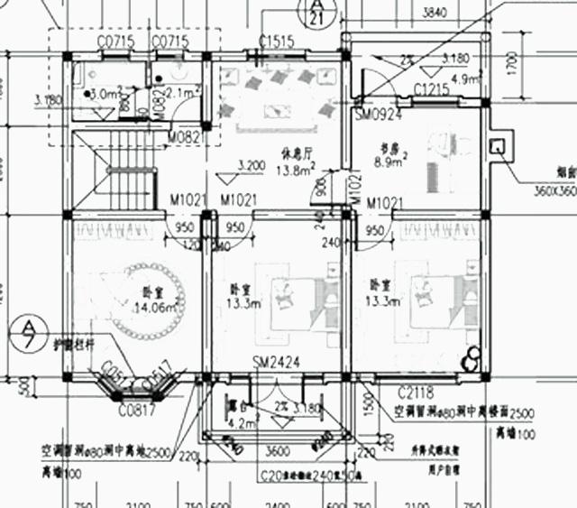 3棟占地90平的二層別墅設(shè)計(jì)圖，造價(jià)15萬元以內(nèi)，實(shí)用且實(shí)惠，非常適合農(nóng)村小家庭居住