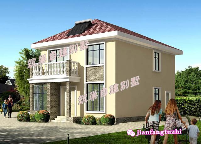 3棟占地90平的二層別墅設(shè)計(jì)圖，造價(jià)15萬元以內(nèi)，實(shí)用且實(shí)惠，非常適合農(nóng)村小家庭居住