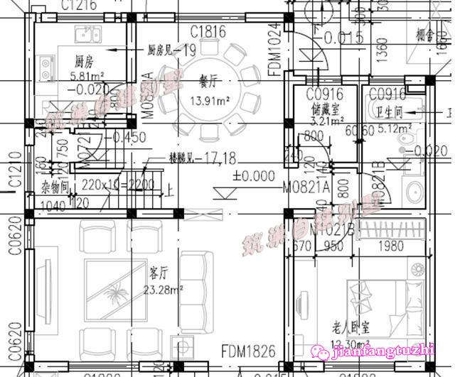 3棟占地90平的二層別墅設(shè)計(jì)圖，造價(jià)15萬元以內(nèi)，實(shí)用且實(shí)惠，非常適合農(nóng)村小家庭居住