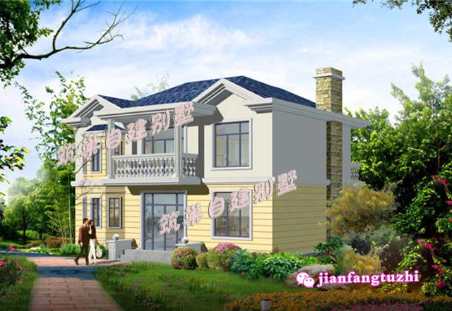 3棟占地90平的二層別墅設(shè)計(jì)圖，造價(jià)15萬元以內(nèi)，實(shí)用且實(shí)惠，非常適合農(nóng)村小家庭居住