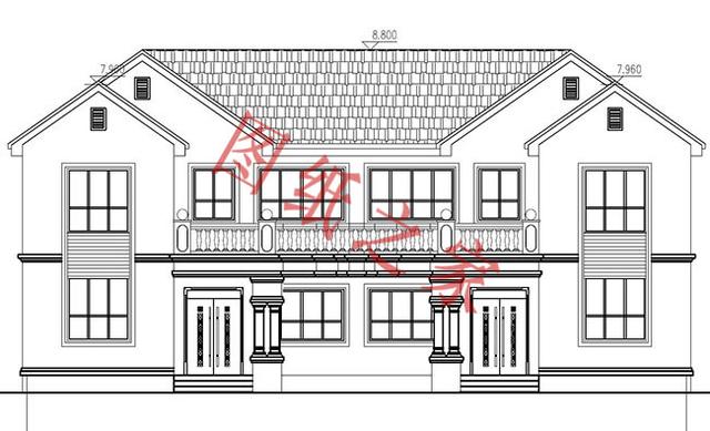 5款兄弟雙拼別墅設(shè)計(jì)圖，美觀大氣，而且造價(jià)還不高。