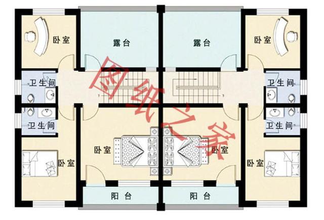 5款兄弟雙拼別墅設(shè)計(jì)圖，美觀大氣，而且造價(jià)還不高。