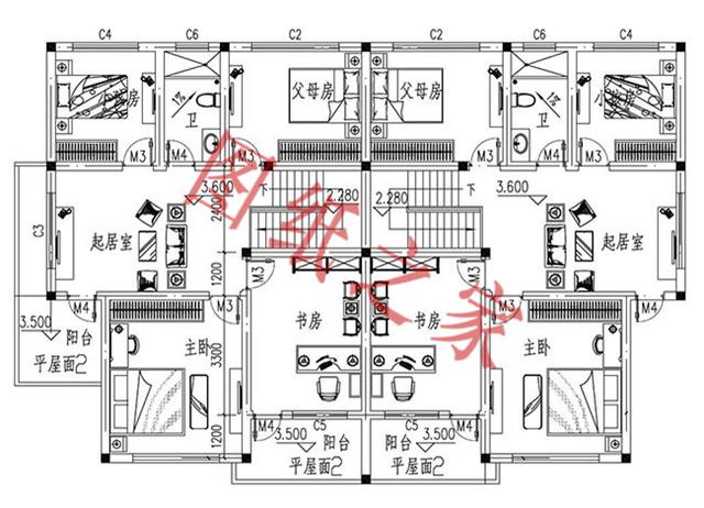 5款兄弟雙拼別墅設(shè)計(jì)圖，美觀大氣，而且造價(jià)還不高。