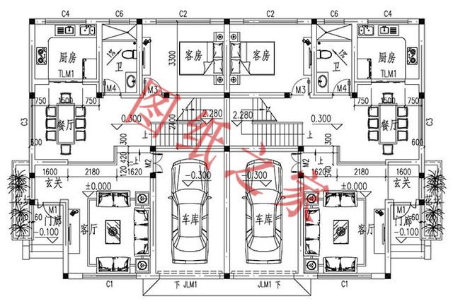 5款兄弟雙拼別墅設(shè)計(jì)圖，美觀大氣，而且造價(jià)還不高。