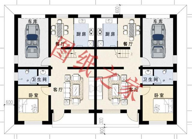 5款兄弟雙拼別墅設(shè)計(jì)圖，美觀大氣，而且造價(jià)還不高。