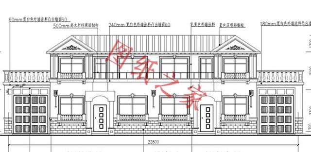 5款兄弟雙拼別墅設(shè)計(jì)圖，美觀大氣，而且造價(jià)還不高。