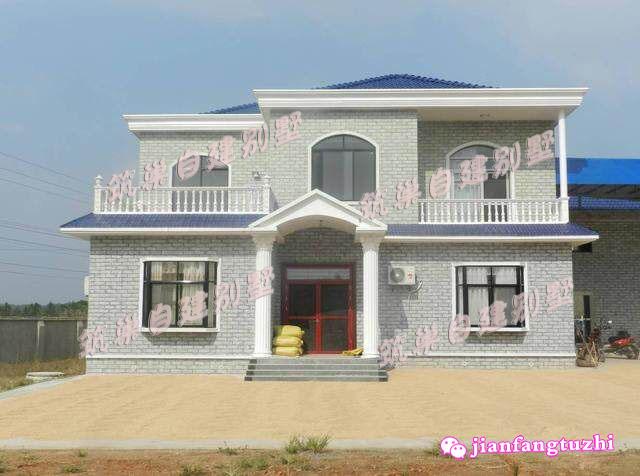 12.6x13.5米二層農(nóng)村自建房，帶露臺(tái)，簡(jiǎn)約實(shí)用，造價(jià)25萬(wàn)