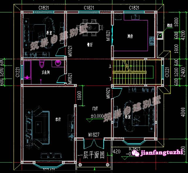 12.6x13.5米二層農(nóng)村自建房，帶露臺(tái)，簡(jiǎn)約實(shí)用，造價(jià)25萬(wàn)