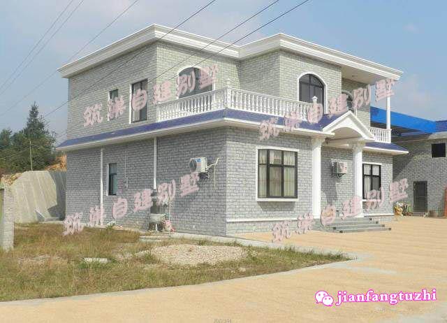 12.6x13.5米二層農(nóng)村自建房，帶露臺(tái)，簡(jiǎn)約實(shí)用，造價(jià)25萬(wàn)