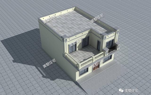 10X14米農(nóng)村二層平頂別墅設(shè)計圖，簡約大方，3室4廳，布局實用造價低。