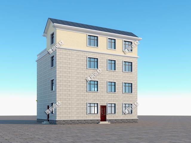 13x10米三層半農(nóng)村別墅設(shè)計(jì)圖，精致漂亮，新中式+美式混搭外型，坦然接受鄰居的遠(yuǎn)觀羨慕！