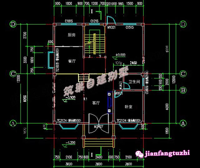 占地100平米的四層別墅設(shè)計(jì)圖，帶地下室，舒服，大氣、寬敞