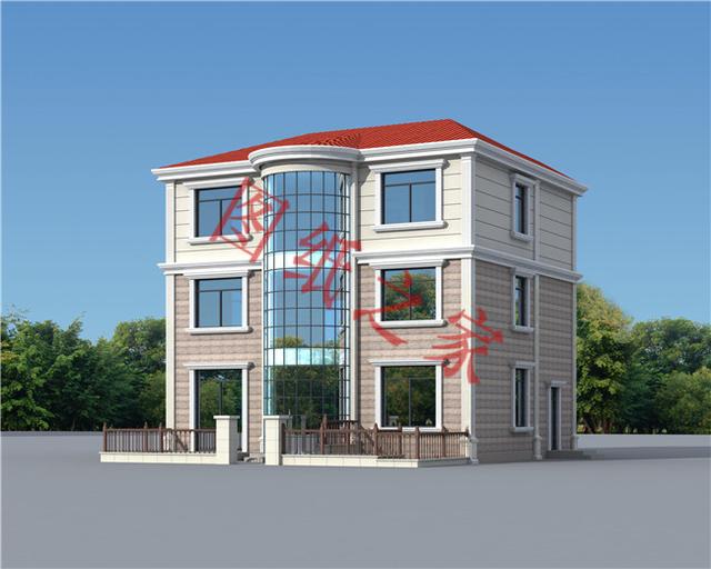 5款三層農(nóng)村別墅設(shè)計圖，溫馨舒適，戶型方正，簡單實用