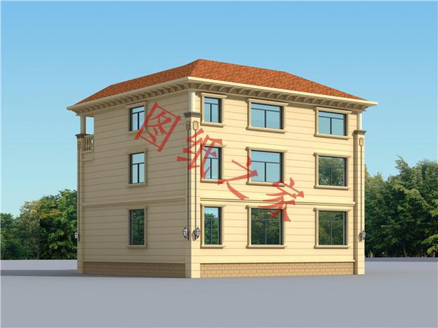 5款三層農(nóng)村別墅設(shè)計圖，溫馨舒適，戶型方正，簡單實用