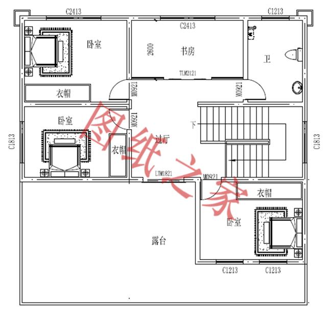 5款三層農(nóng)村別墅設(shè)計圖，溫馨舒適，戶型方正，簡單實用