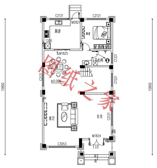 5款三層農(nóng)村別墅設(shè)計圖，溫馨舒適，戶型方正，簡單實用