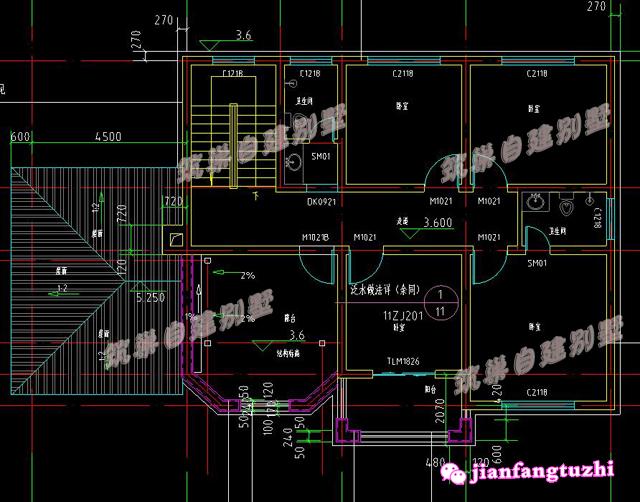 16.8x10米新農(nóng)村二層別墅設(shè)計(jì)圖，簡(jiǎn)單精致，功能齊全