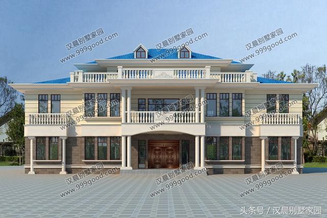 18X12.6米三層兄弟雙拼別墅設(shè)計圖，帶閣樓，經(jīng)典低調(diào)，兄弟同堂不分家