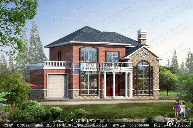 占地138平的二層復式別墅設(shè)計圖，帶露臺+車庫