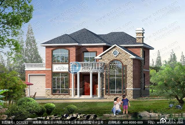 占地138平的二層復式別墅設(shè)計圖，帶露臺+車庫