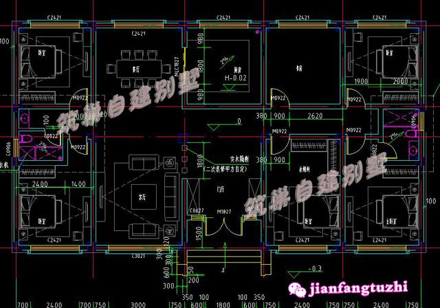 20x11米農(nóng)村一層別墅設(shè)計圖，帶堂屋，養(yǎng)老必選的一套房子