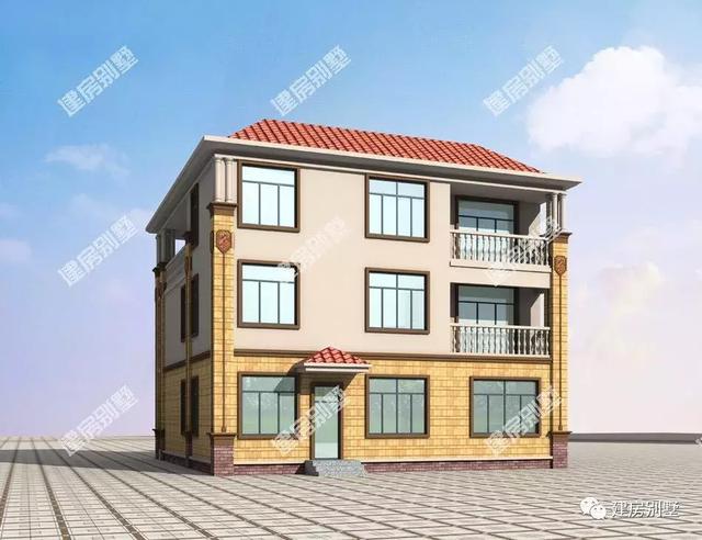 兩棟農(nóng)村自建房，都是磚混結構，外觀新穎大氣造價便宜！