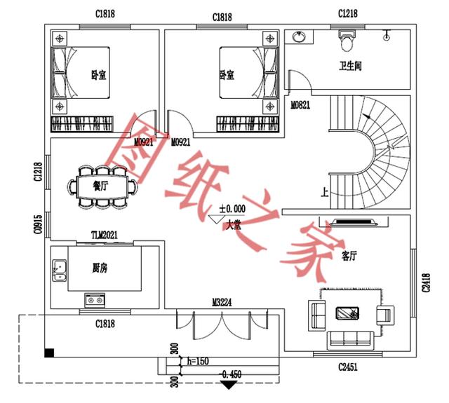 二層別墅設(shè)計(jì)圖，外觀新穎，快來(lái)選購(gòu)吧！?。? style="box-sizing: border-box; border-bottom-style: none; border-right-style: none; margin: 10px auto; display: block; max-width: 100%; border-top-style: none; border-left-style: none; -webkit-tap-highlight-color: transparent" src="/uploads/allimg/181001/10554T504-20.jpg" inline="0" img_height="487" img_width="650" />
<p style="box-sizing: border-box; text-align: center; padding-bottom: 0px; line-height: 16px; margin: 0px; padding-left: 0px; padding-right: 0px; color: rgb(119,119,119); font-size: 12px; padding-top: 0px; -webkit-tap-highlight-color: transparent" class="pgc-img-caption">鳥(niǎo)瞰圖</p>
</div>
<p style="box-sizing: border-box; padding-bottom: 0px; widows: 2; text-transform: none; background-color: rgb(255,255,255); font-style: normal; text-indent: 0px; margin: 16px 0px; padding-left: 0px; padding-right: 0px; font-family: "PingFang SC", "Hiragino Sans GB", "Microsoft YaHei", "WenQuanYi Micro Hei", "Helvetica Neue", Arial, sans-serif; white-space: normal; orphans: 2; letter-spacing: normal; color: rgb(34,34,34); font-size: 16px; font-weight: normal; word-spacing: 0px; padding-top: 0px; -webkit-tap-highlight-color: transparent; font-variant-ligatures: normal; font-variant-caps: normal; -webkit-text-stroke-width: 0px">占地面積：13.0m*11.7m，140平方米左右；</p>
<p style="box-sizing: border-box; padding-bottom: 0px; widows: 2; text-transform: none; background-color: rgb(255,255,255); font-style: normal; text-indent: 0px; margin: 16px 0px; padding-left: 0px; padding-right: 0px; font-family: "PingFang SC", "Hiragino Sans GB", "Microsoft YaHei", "WenQuanYi Micro Hei", "Helvetica Neue", Arial, sans-serif; white-space: normal; orphans: 2; letter-spacing: normal; color: rgb(34,34,34); font-size: 16px; font-weight: normal; word-spacing: 0px; padding-top: 0px; -webkit-tap-highlight-color: transparent; font-variant-ligatures: normal; font-variant-caps: normal; -webkit-text-stroke-width: 0px">建筑高度：9.7米（含屋頂）；</p>
<p style="box-sizing: border-box; padding-bottom: 0px; widows: 2; text-transform: none; background-color: rgb(255,255,255); font-style: normal; text-indent: 0px; margin: 16px 0px; padding-left: 0px; padding-right: 0px; font-family: "PingFang SC", "Hiragino Sans GB", "Microsoft YaHei", "WenQuanYi Micro Hei", "Helvetica Neue", Arial, sans-serif; white-space: normal; orphans: 2; letter-spacing: normal; color: rgb(34,34,34); font-size: 16px; font-weight: normal; word-spacing: 0px; padding-top: 0px; -webkit-tap-highlight-color: transparent; font-variant-ligatures: normal; font-variant-caps: normal; -webkit-text-stroke-width: 0px">設(shè)計(jì)功能：</p>
<p style="box-sizing: border-box; padding-bottom: 0px; widows: 2; text-transform: none; background-color: rgb(255,255,255); font-style: normal; text-indent: 0px; margin: 16px 0px; padding-left: 0px; padding-right: 0px; font-family: "PingFang SC", "Hiragino Sans GB", "Microsoft YaHei", "WenQuanYi Micro Hei", "Helvetica Neue", Arial, sans-serif; white-space: normal; orphans: 2; letter-spacing: normal; color: rgb(34,34,34); font-size: 16px; font-weight: normal; word-spacing: 0px; padding-top: 0px; -webkit-tap-highlight-color: transparent; font-variant-ligatures: normal; font-variant-caps: normal; -webkit-text-stroke-width: 0px">一層：客廳、餐廳、廚房、臥室×2、衛(wèi)生間；</p>
<p style="box-sizing: border-box; padding-bottom: 0px; widows: 2; text-transform: none; background-color: rgb(255,255,255); font-style: normal; text-indent: 0px; margin: 16px 0px; padding-left: 0px; padding-right: 0px; font-family: "PingFang SC", "Hiragino Sans GB", "Microsoft YaHei", "WenQuanYi Micro Hei", "Helvetica Neue", Arial, sans-serif; white-space: normal; orphans: 2; letter-spacing: normal; color: rgb(34,34,34); font-size: 16px; font-weight: normal; word-spacing: 0px; padding-top: 0px; -webkit-tap-highlight-color: transparent; font-variant-ligatures: normal; font-variant-caps: normal; -webkit-text-stroke-width: 0px">二層：起居室、臥室x4、衛(wèi)生間、陽(yáng)臺(tái)；</p>
<div style="box-sizing: border-box; padding-bottom: 0px; widows: 2; text-transform: none; background-color: rgb(255,255,255); font-style: normal; text-indent: 0px; margin: 0px; padding-left: 0px; padding-right: 0px; font-family: "PingFang SC", "Hiragino Sans GB", "Microsoft YaHei", "WenQuanYi Micro Hei", "Helvetica Neue", Arial, sans-serif; white-space: normal; orphans: 2; letter-spacing: normal; color: rgb(34,34,34); font-size: 16px; font-weight: normal; word-spacing: 0px; padding-top: 0px; -webkit-tap-highlight-color: transparent; font-variant-ligatures: normal; font-variant-caps: normal; -webkit-text-stroke-width: 0px" class="pgc-img"><img alt=