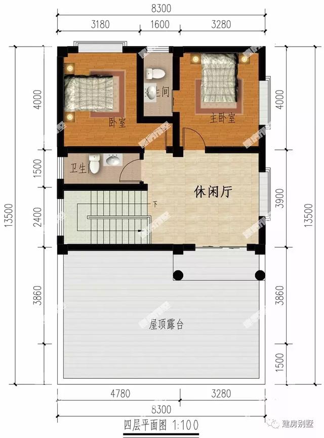 一屋多戶的別墅設(shè)計圖，外觀大氣，結(jié)構(gòu)實用，越看越喜歡！